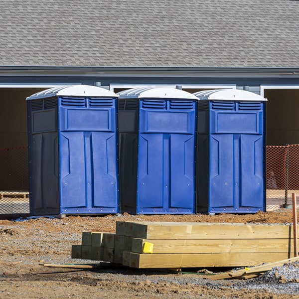 how can i report damages or issues with the porta potties during my rental period in Brier Hill NY